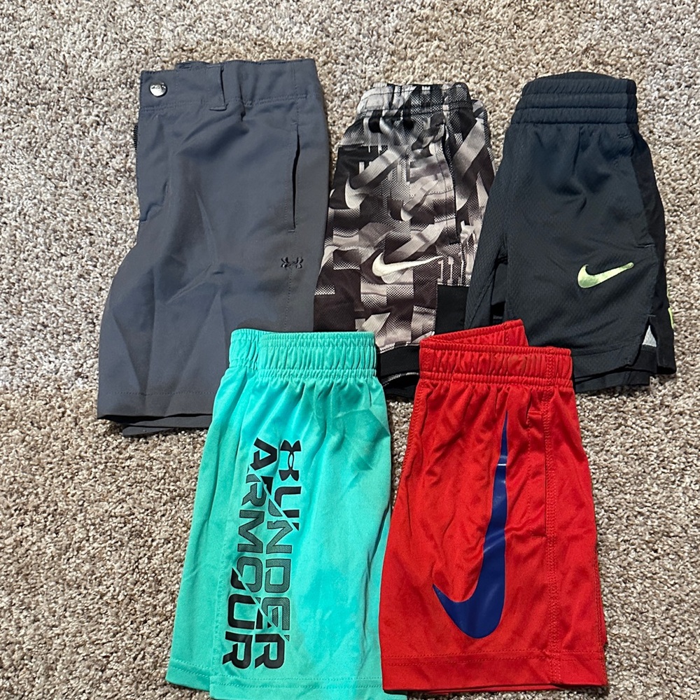 Under Armour Teal and Black Kids Shorts